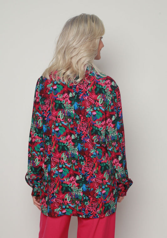 CHEMISIER CHEZI FLUORESCENT ROSE