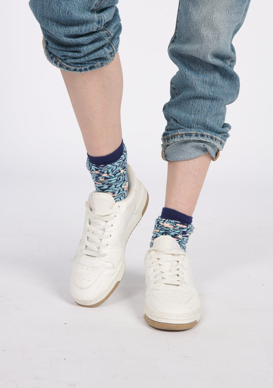 CHAUSSETTES CHOCE JARDIN ROSE