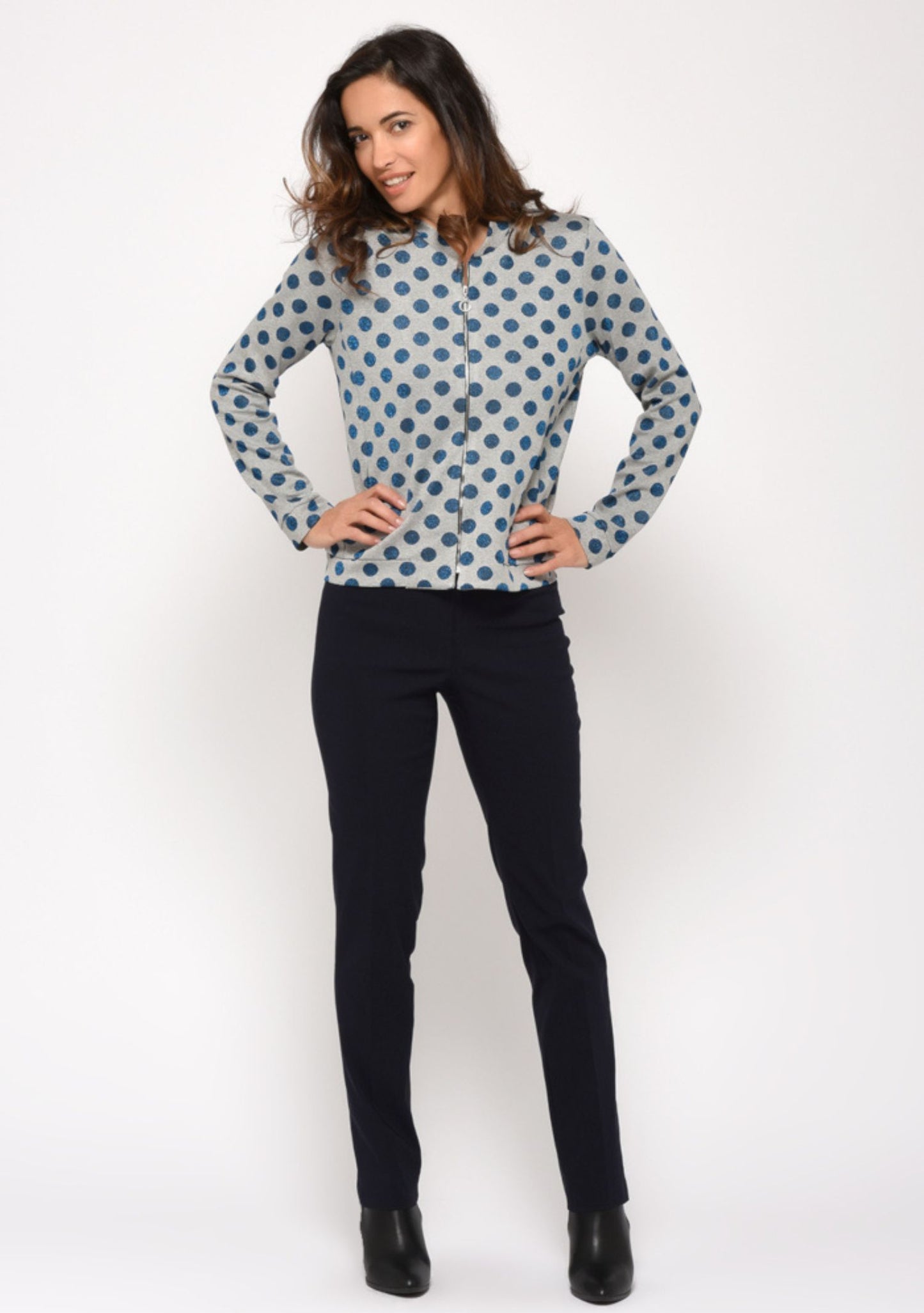 PANTALON BLEU NUIT UNI