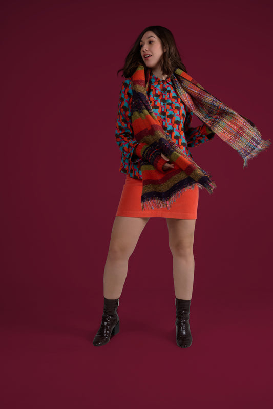 ÉTOLE RAYURES ORANGE