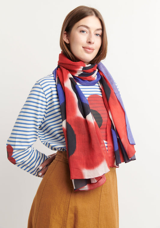 FOULARD TWIGGY ROUGE