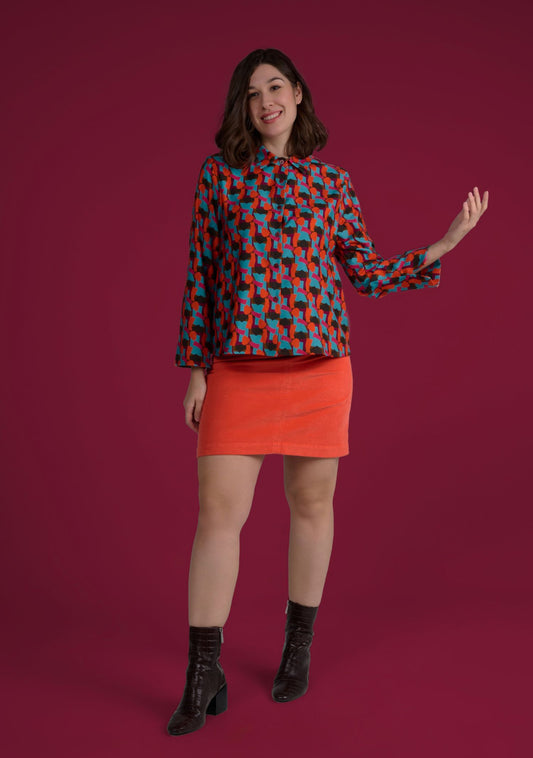 JUPE JESFU UNI ORANGE