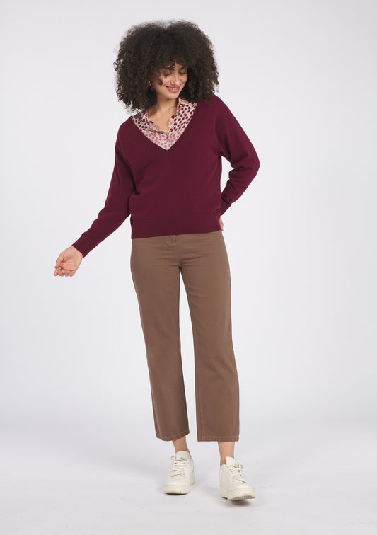 PANTALON PIGNATA UNI CHOCOLAT