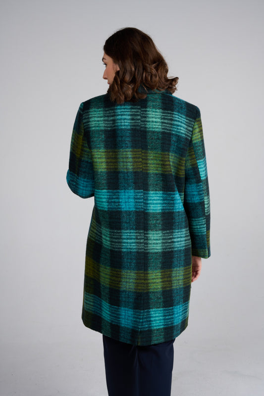 MANTEAU MALO CARREAUX VERT