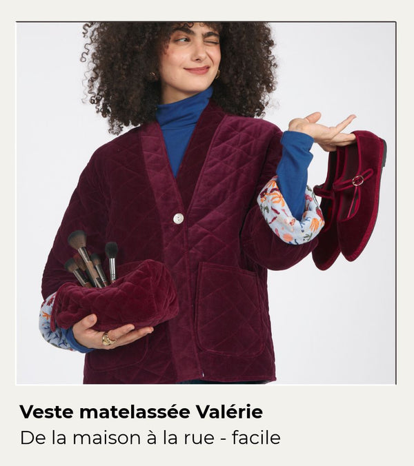 VESTE VALERIE DOUCEUR BORDEAUX