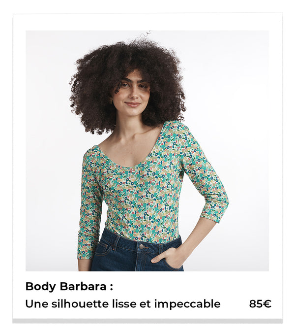 BODY BARBARA FLORAISON BLEU