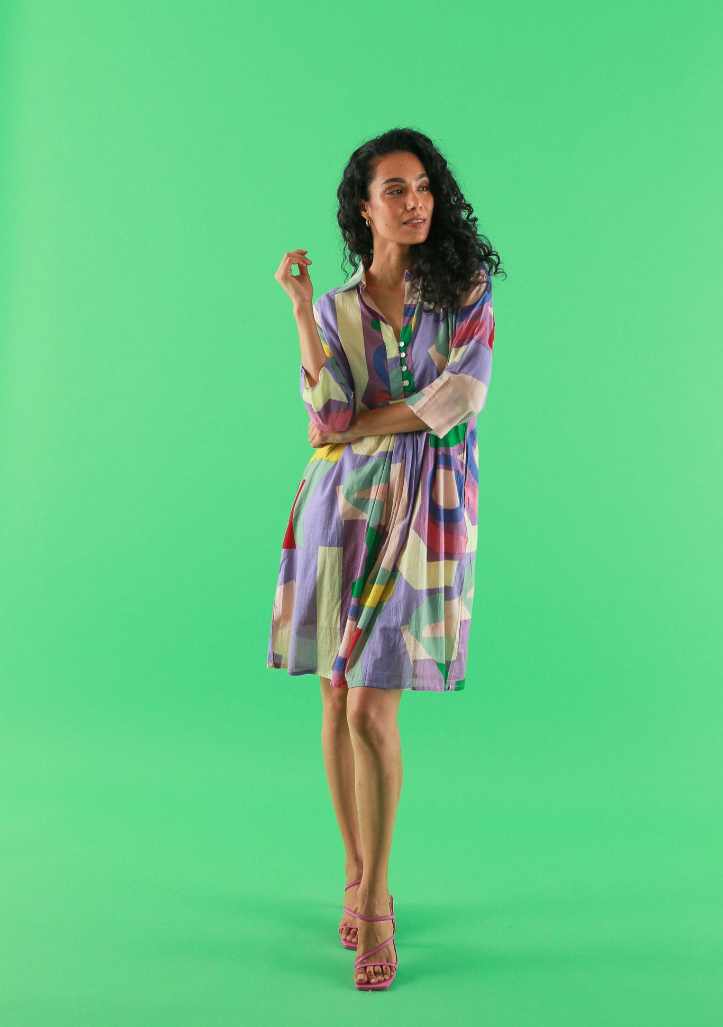 ROBE RITAL ZOOM BLEU