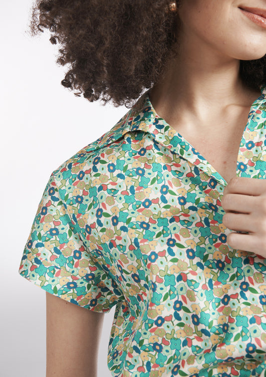 ROBE RACHELLE FLORAISON BLEU