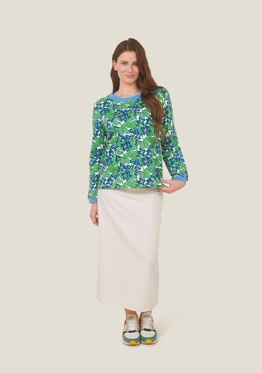 SWEAT SALSA BOSQUET VERT ET BLEU