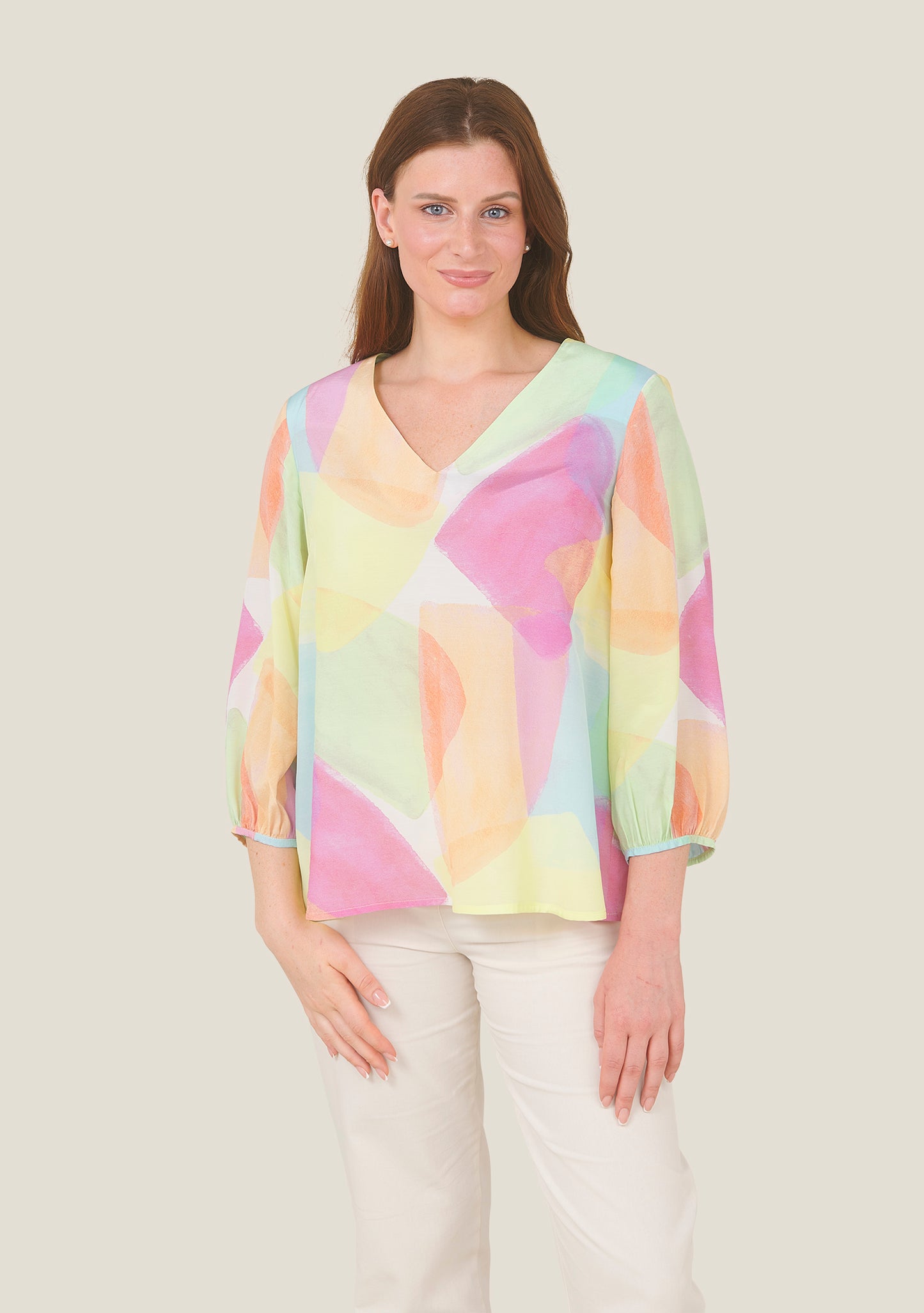 BLOUSE TALO ARLEQUIN ROSE
