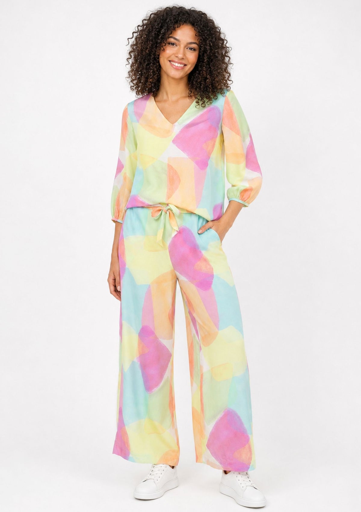 BLOUSE TALO ARLEQUIN ROSE