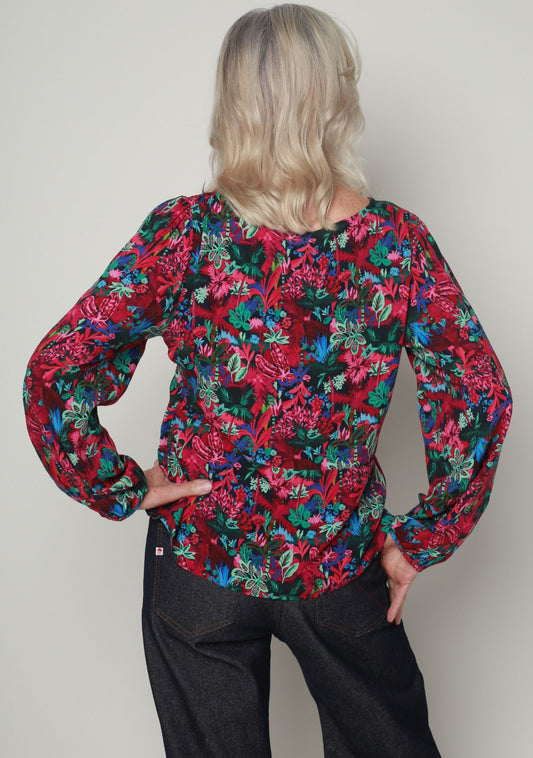 BLOUSE TANIA FLUORESCENT ROSE