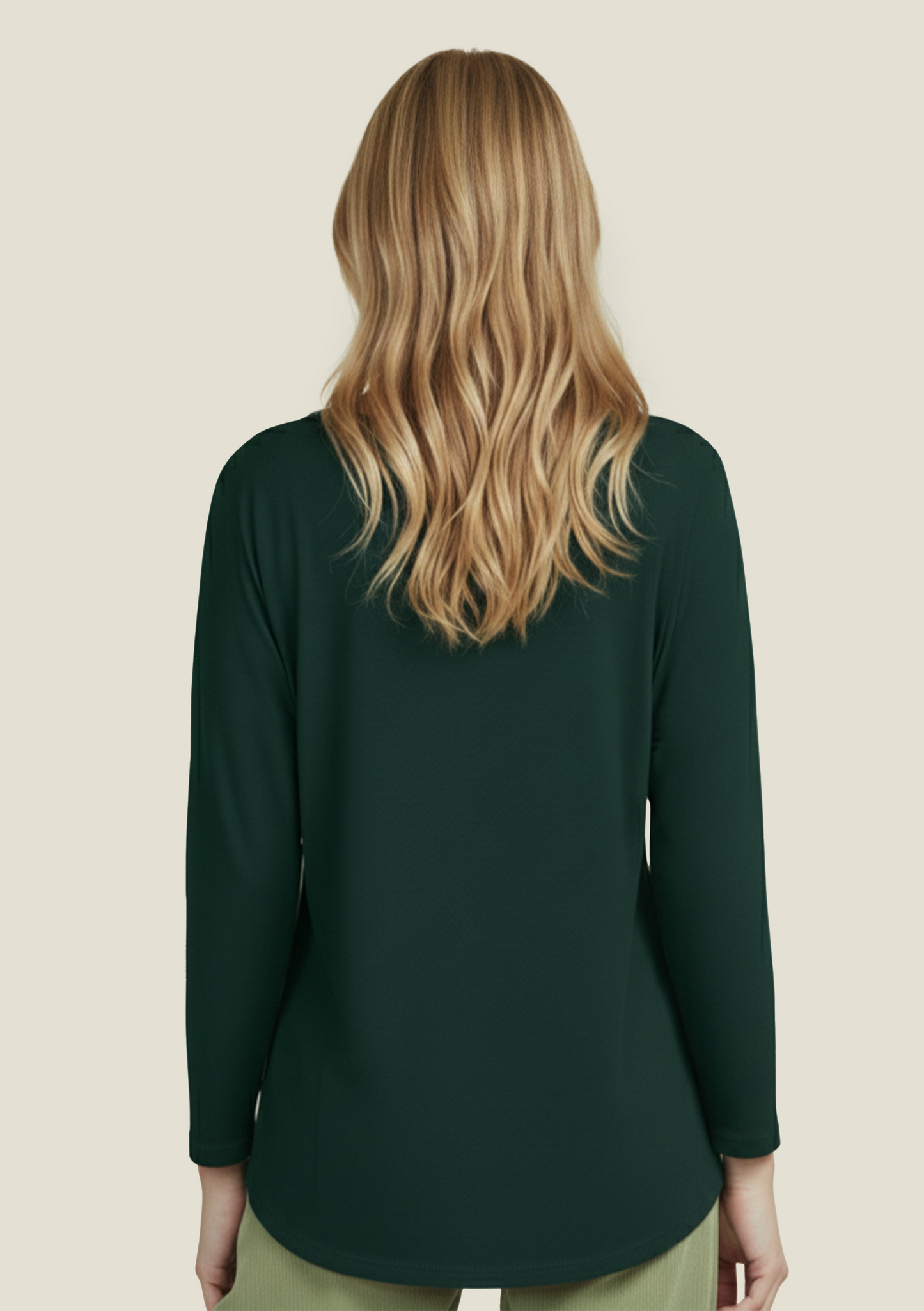 TEE-SHIRT TERANI UNI VERT FONCE