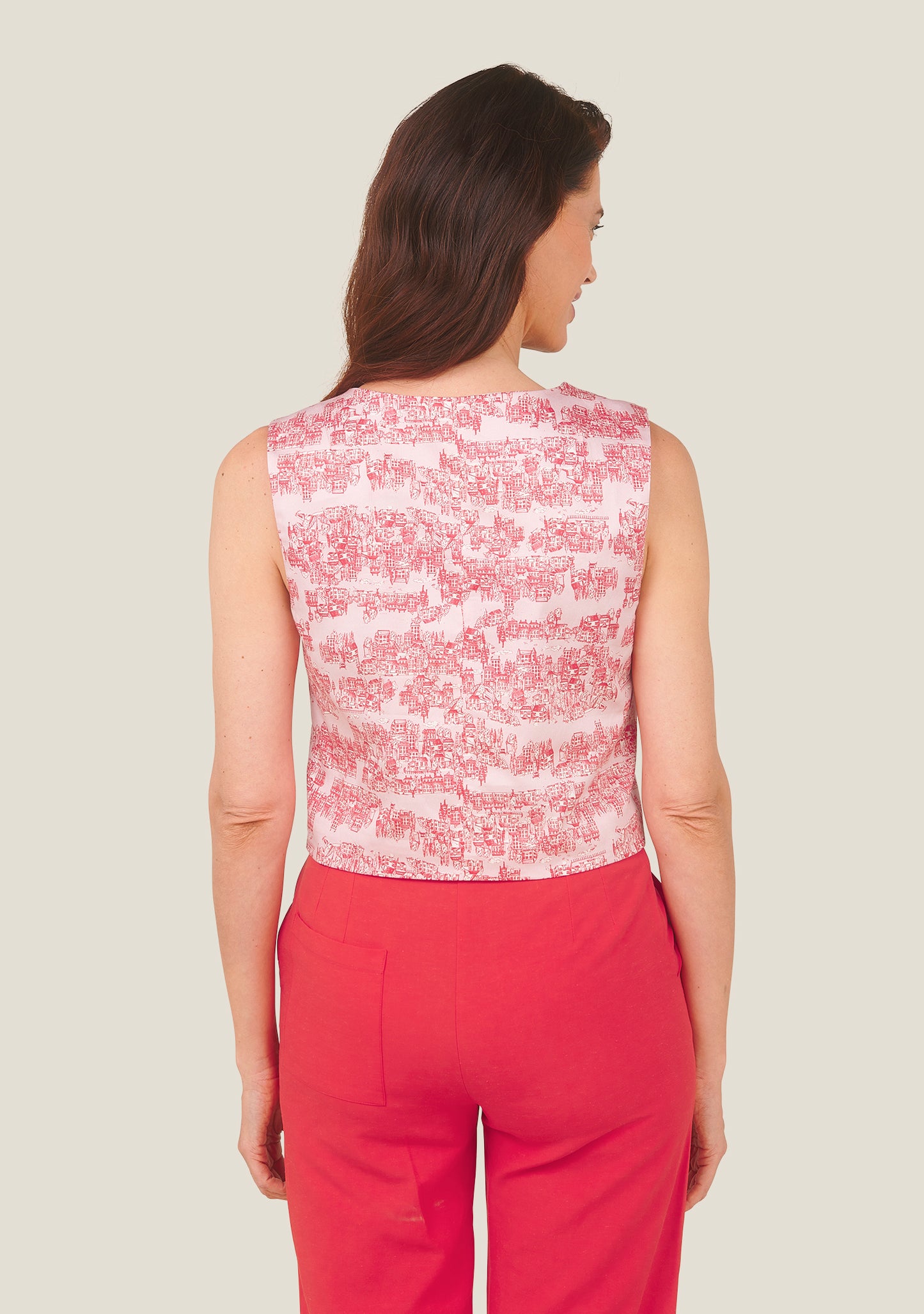 GILET SANS MANCHE VOLI CITY ROUGE