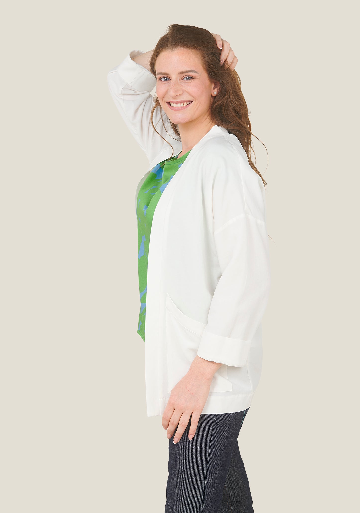 VESTE VOYOU UNI ECRU