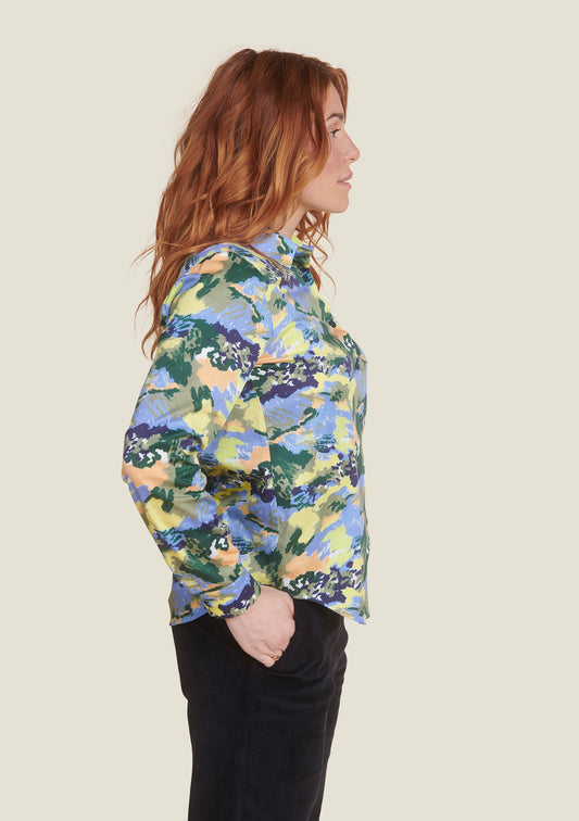 CHEMISE CHERIE ORAGES BLEU