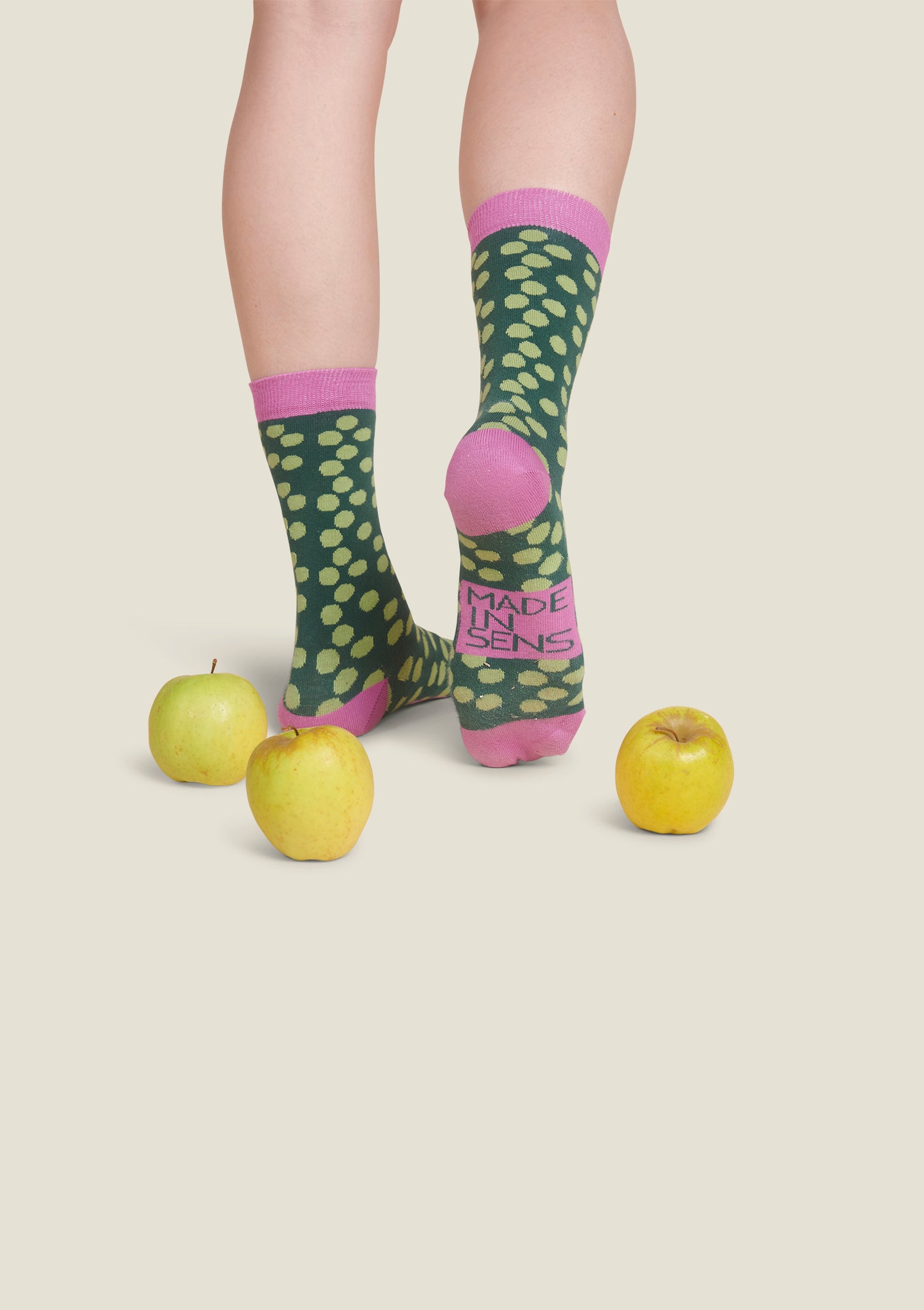 CHAUSSETTES CHOCE GOMMETTE VERT