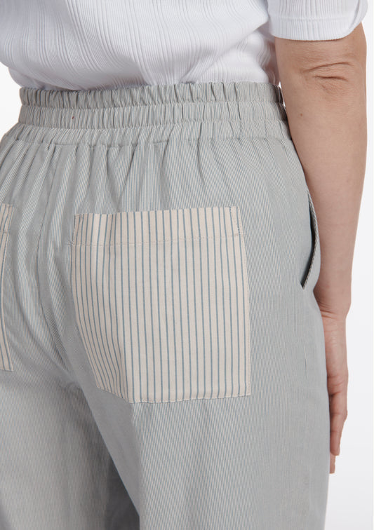 PANTALON POCHA BAYADERES BLEU