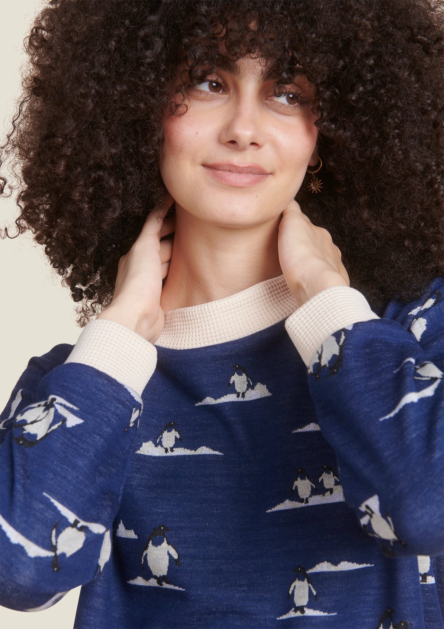 SWEAT SACHA PINGOUINS MARINE