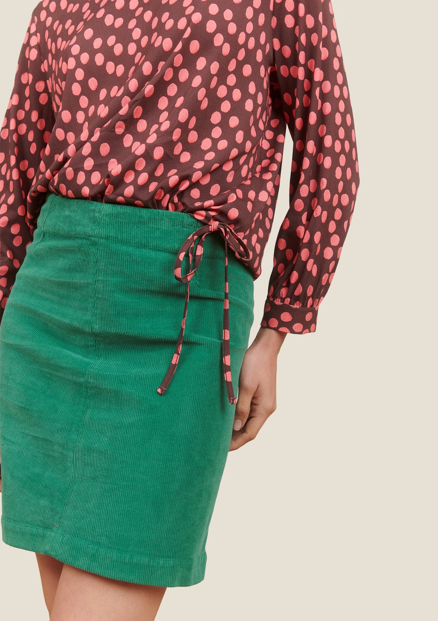 BLOUSE TORIDA GOMMETTE ROSE