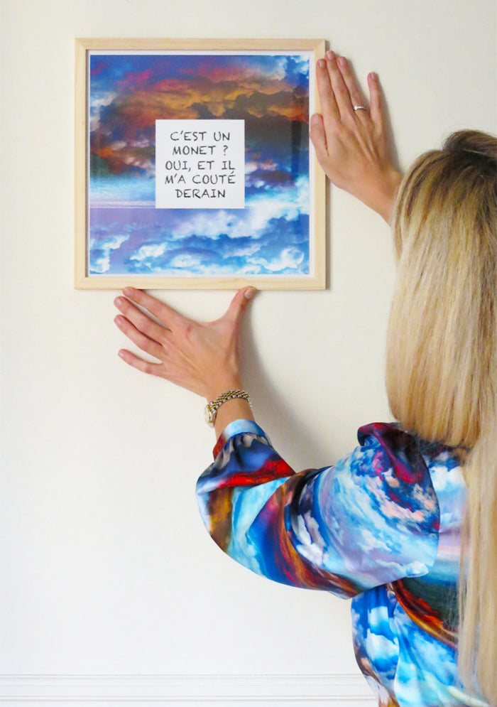 AFFICHE MONET AU MOTIF CIEL LOINTAIN