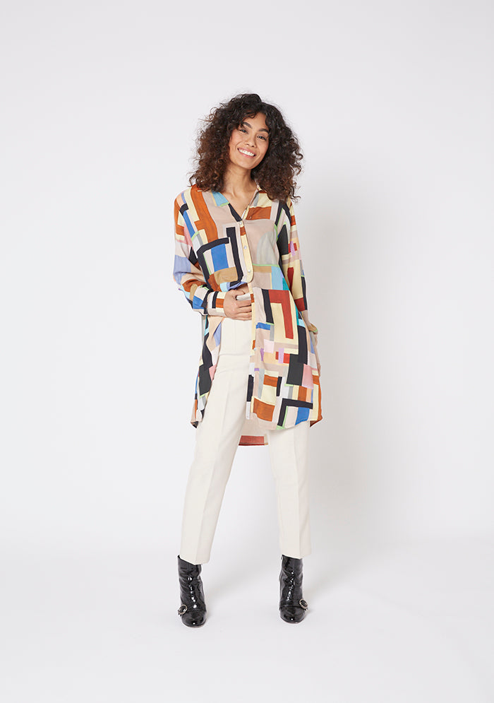 LONGUE CHEMISE CERAY CUBISME