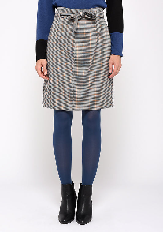 JUPE JDROIT CARREAUX CAMEL