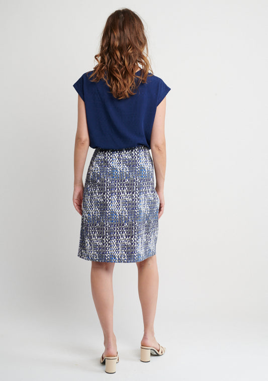 JUPE JESOU CROCO BLEU
