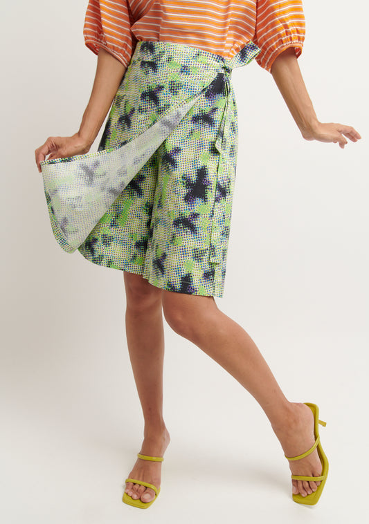 JUPE CULOTTE JUPKU DOTS VERT