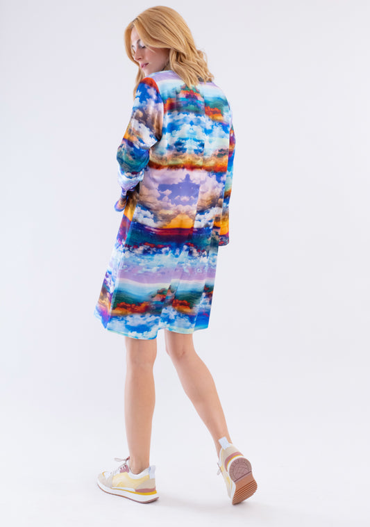 ROBE TRAPÈZE RAFEE CIEL