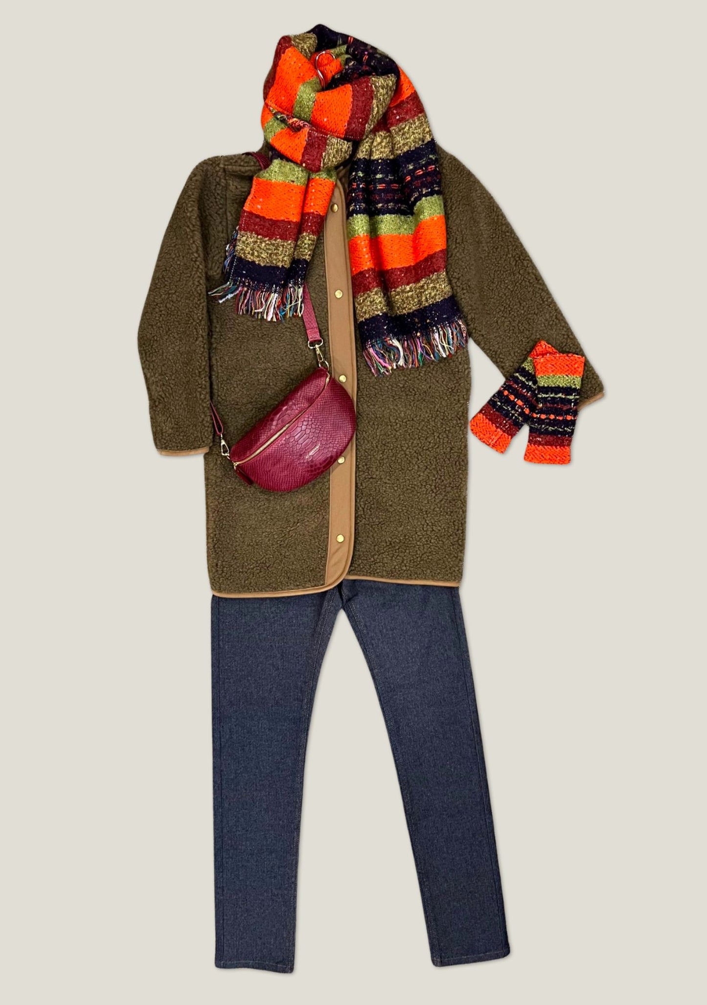 ÉTOLE RAYURES ORANGE