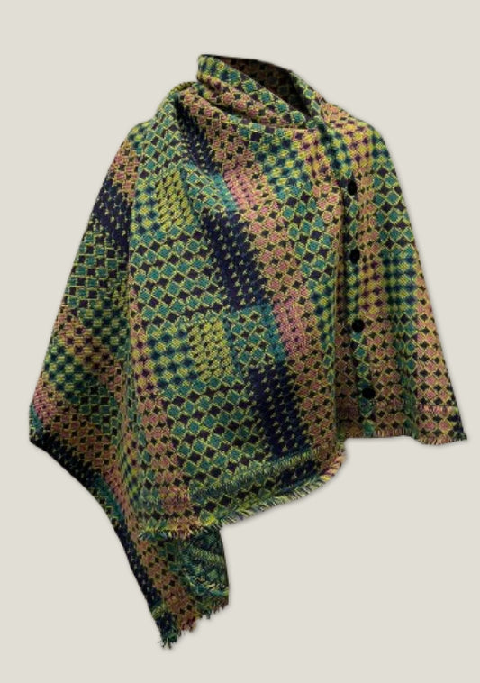 PONCHO FAIENCE ANIS