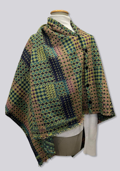 PONCHO FAIENCE ANIS