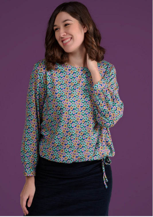 BLOUSE TORIDA FLOWERPOWER MULTICOLORE