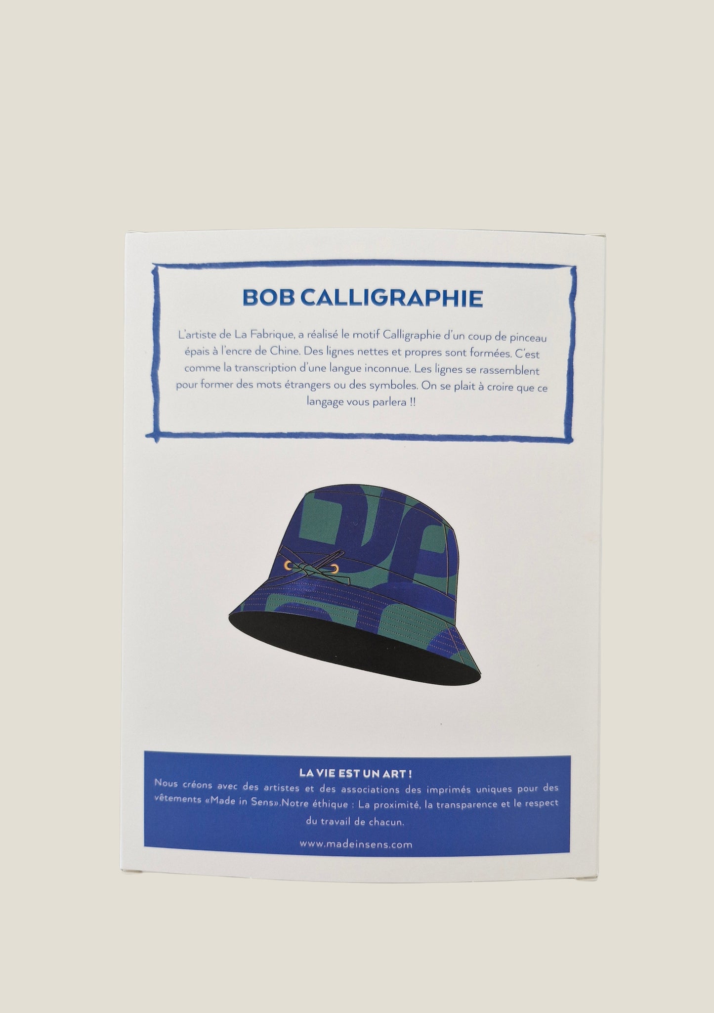 BOB BOBI CALIGRAPHIE VERT