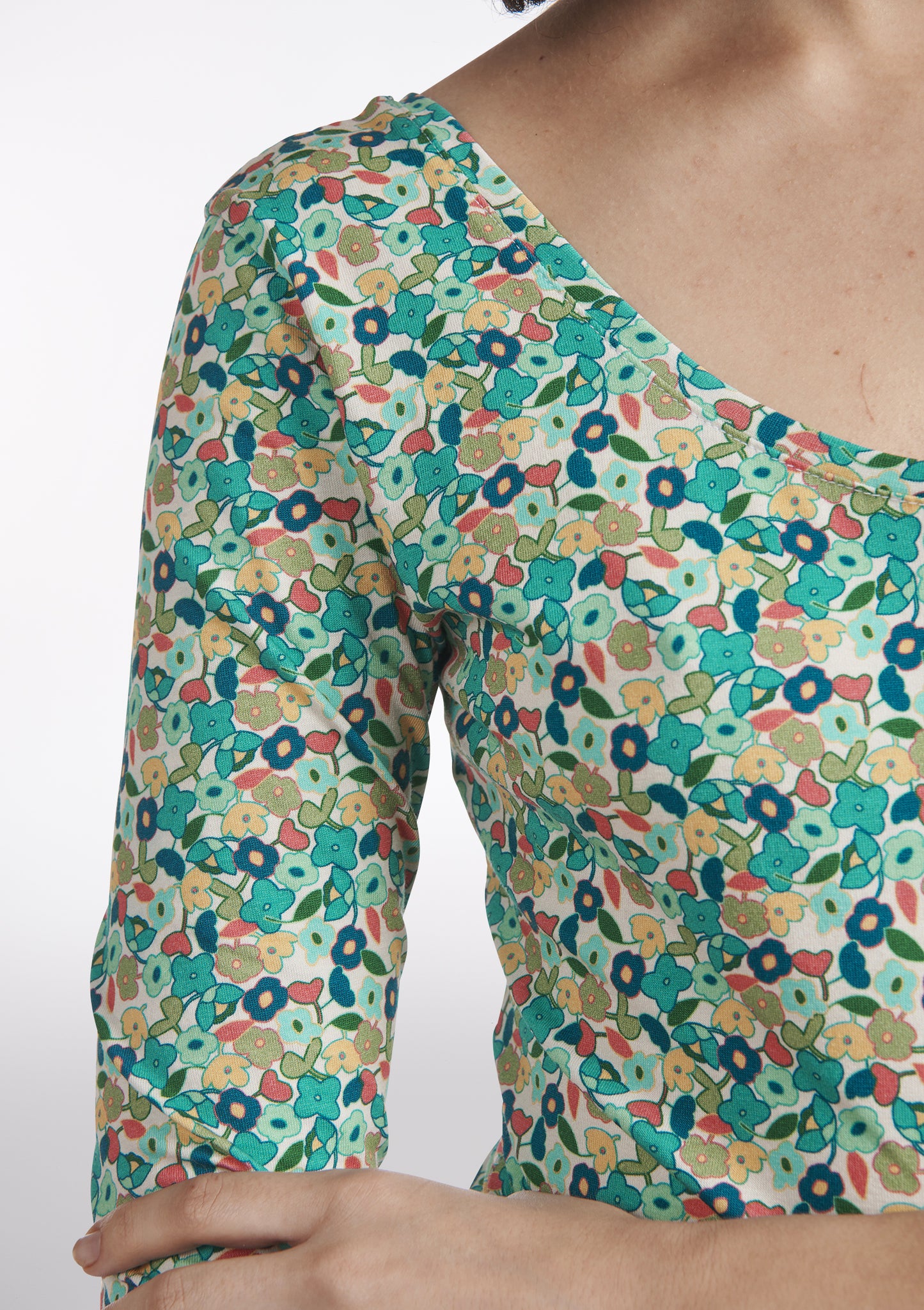 BODY BARBARA FLORAISON BLEU