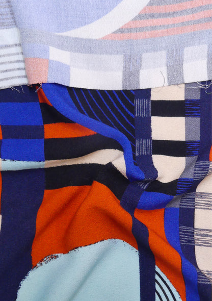 CREPE VISCOSE MECANISME BLEU