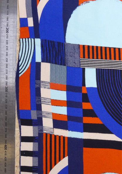 CREPE VISCOSE MECANISME BLEU