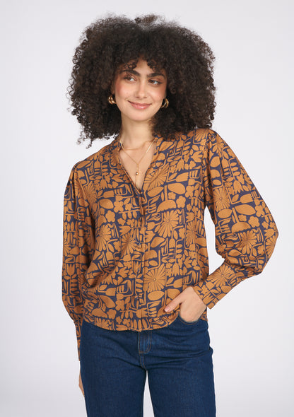 CHEMISE CAPUCINE BLOOM OCRE