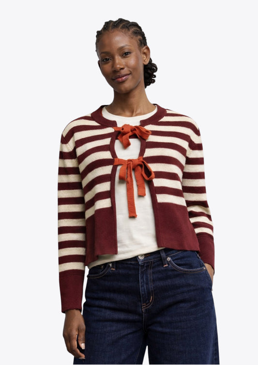 CARDIGAN LINTO UNI BORDEAUX