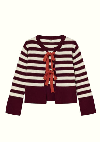 CARDIGAN LINTO UNI BORDEAUX