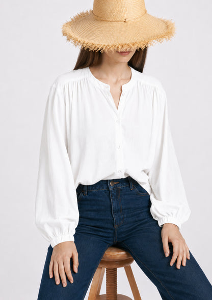 BLOUSE CELIA UNI BLANC
