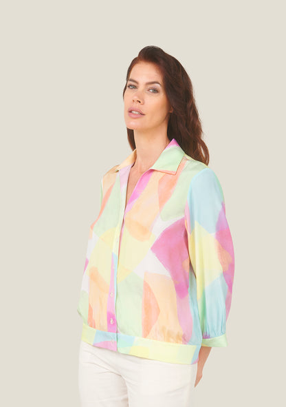 BLOUSE CEMBI ARLEQUIN ROSE