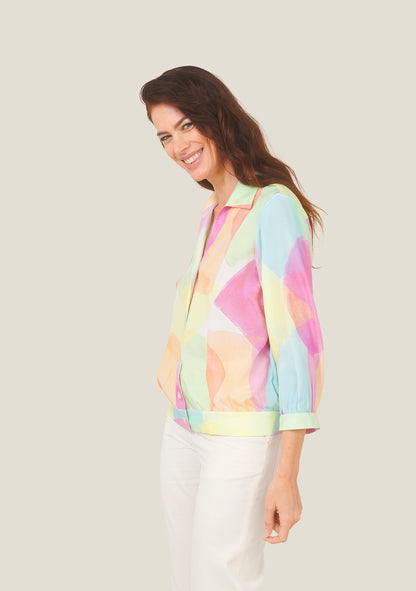 BLOUSE CEMBI ARLEQUIN ROSE