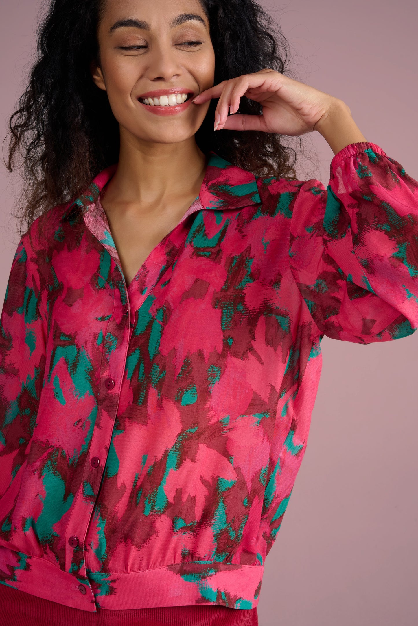 CHEMISIER CEMBO ERABLES ROSE