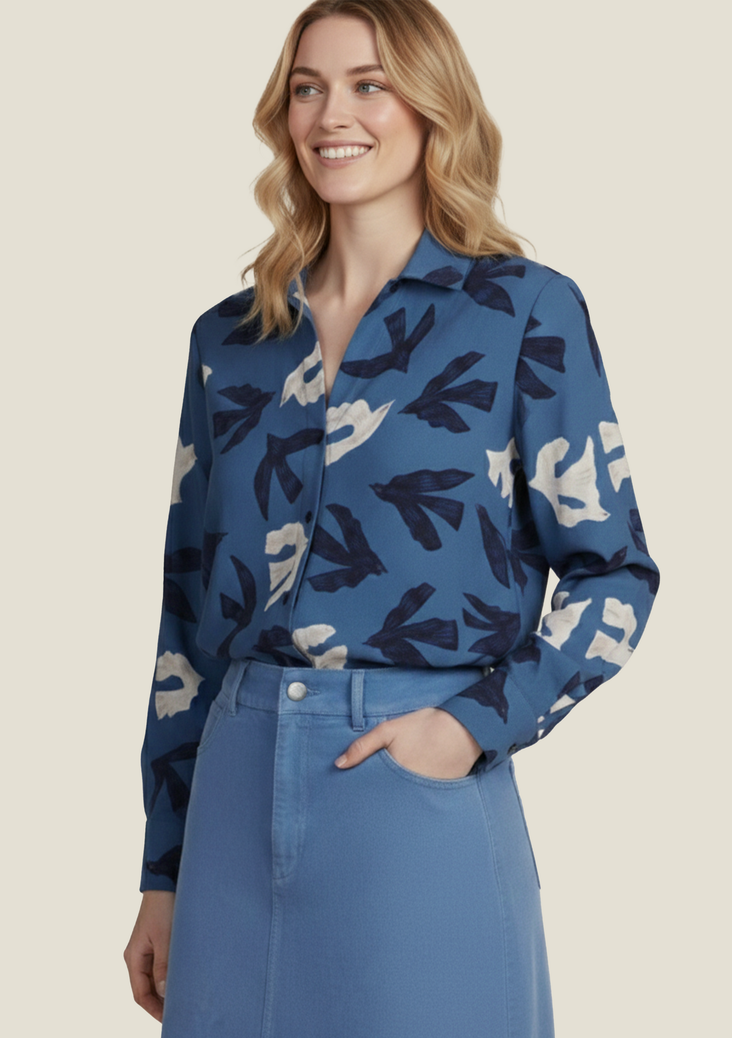 CHEMISE CENTIANE ENVOL BLEU