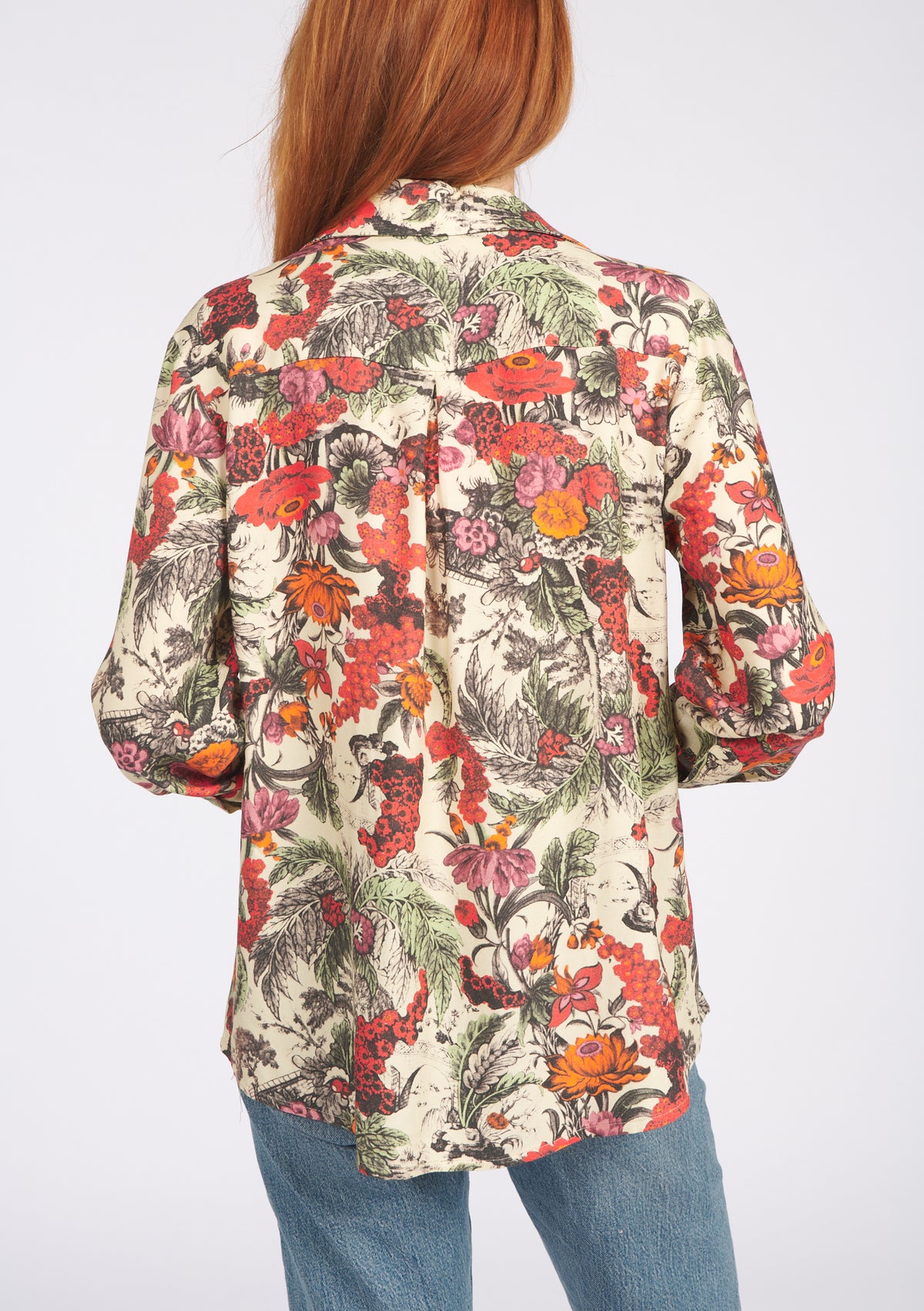 CHEMISE CENTIANE GIVERNY ROUGE