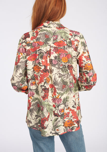 CHEMISE CENTIANE GIVERNY ROUGE