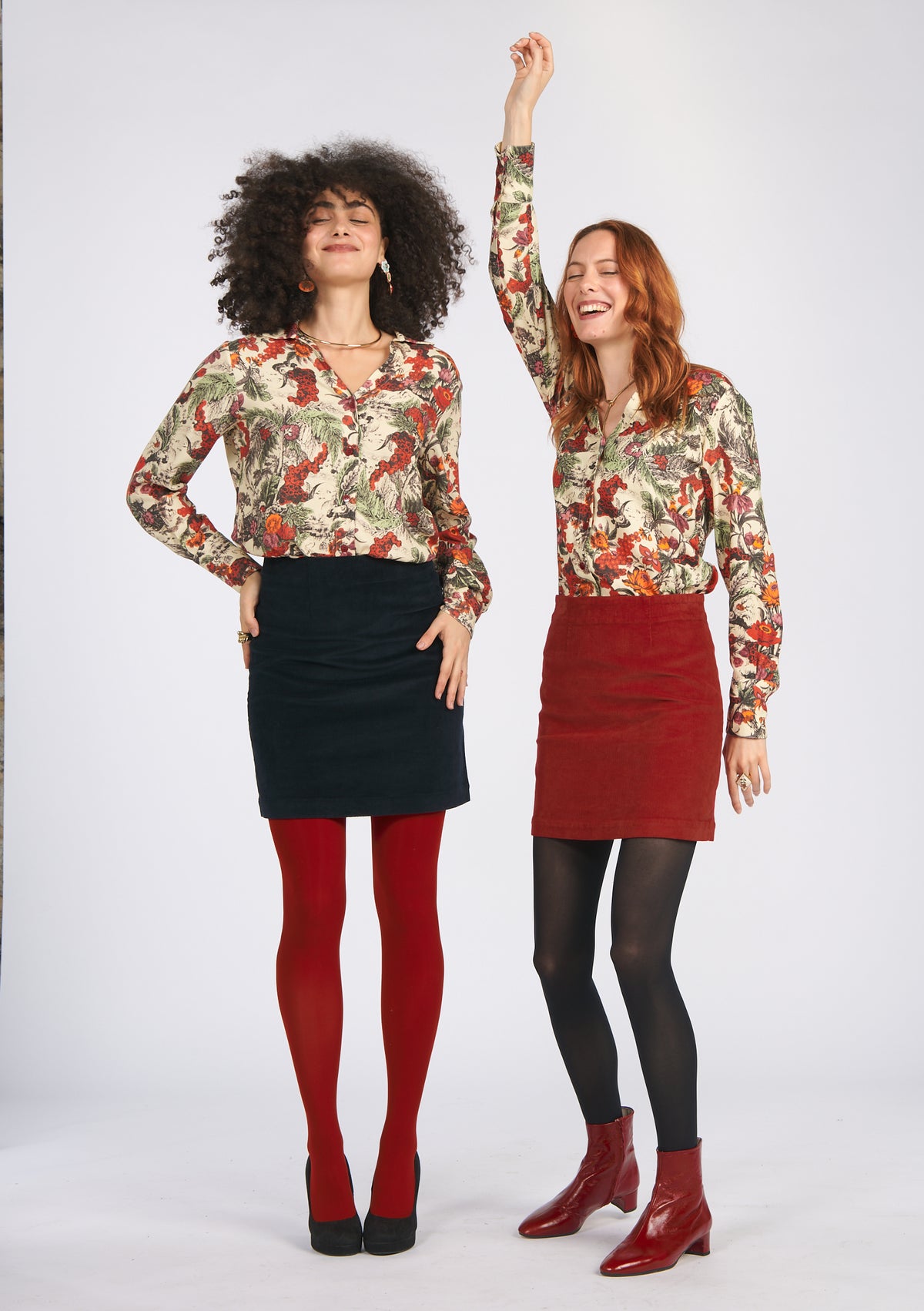 CHEMISE CENTIANE GIVERNY ROUGE