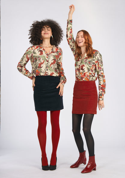 CHEMISE CENTIANE GIVERNY ROUGE